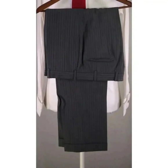 Paul Stuart Japan Gray Pinstripe 2-Btn Performance Wool Suit 40S - Picture 9 of 9